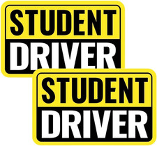 1 2 3 4 Pack New Driver Sticker Magnet, Student Driver Sticker Magnet for Car, C