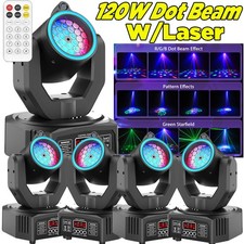 120W LED Laser Moving Head Light RGB Pattern Beam Stage Spot Lighting DJ Bar DMX