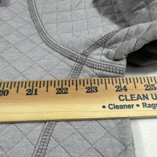 Johnnie O Diego Light Gray Mens Large Quilted Pullover Embroidered LS NWT $158 - Picture 8 of 9