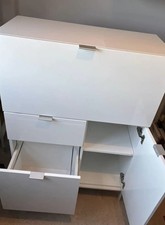 High Gloss Hideaway Home Office Study Laptop Desk 