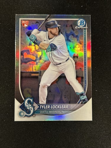 TYLER LOCKLEAR 2025 Bowman RED RC LOGO REFRACTOR Rookie Card TOPPS REDEMPTION