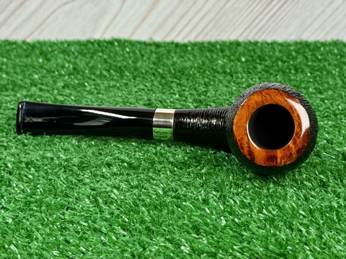 NUEVO TUBO STANWELL DEL AÑO 2023 NEGRO CEPILLADO, BANDA PLATEADA EN CAJA DE MADERA DESLIZABLE. - Imagen 8 de 12