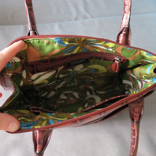 Osprey London Leather Bag MB-8067-38 Cognac Allington-Work Croc - Picture 9 of 9