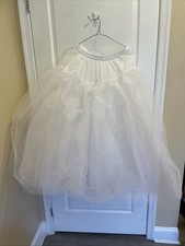 Petticoat Underskirt White Floor-Length For Bridal Wedding Dresses Adjustable
