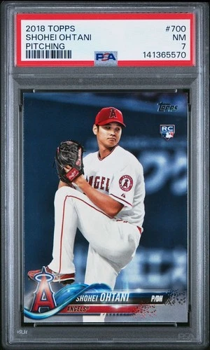 2018 Topps SHOHEI OHTANI Rookie RC #700 PSA 7