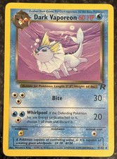 Dark Vaporeon 45/82 Team Rocket Regular Uncommon LP Vintage Pokémon Card