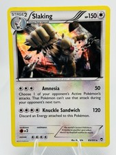 Slaking 83/111 Holo Rare XY: Furious Fists Pokemon Card