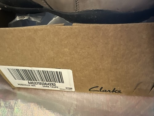 Damenschuhe Größe 7 Clarks Pantoletten braun Leder schön nie getragen  - Bild 3 von 4