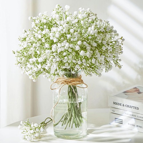10/15 Stück Kunstblumen Baby Atem Blume Fake Gypsophila für Hochzeit Party - Bild 21 von 27