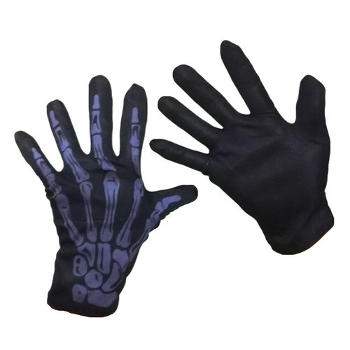  Un par de guantes de Halloween de miedo calavera dedo fantasma pata guantes guantes para adultos - Imagen 8 de 11