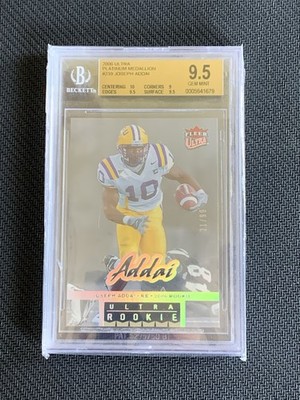 BGS 9.5 2006 Ultra Platinum Medallion 239 Joseph Addai #21/99 Colts LSU Tigers