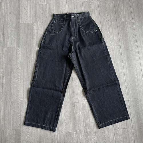 Cargo Jeans Straight-Leg Vintage Washed High Street Multi-Pocket bestickt - Bild 8 von 8