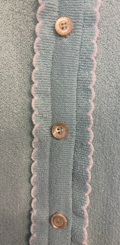 Vtg Talbott Long Sleeve Button Front Cardigan Sweater 60's Dacron Polyester USA - Picture 6 of 8