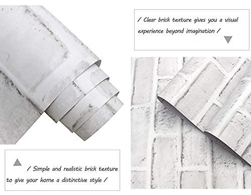 Brick Wallpaper Peel and Stick Contact Paper 393inL 18inW Faux 3D Brick Conta... - Picture 7 of 7