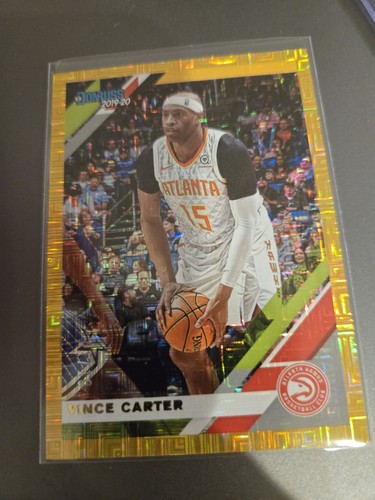 2019-20 Panini Donruss Choice Gold Mojo Prizm /10 Vince Carter #4 HOF Atl Hawks  - Picture 4 of 6