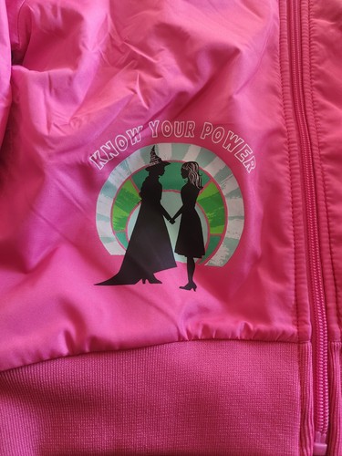 Universal Studios Wicked Know Your Power Jacket Pink Girls 6/6x NWT - Picture 2 of 8