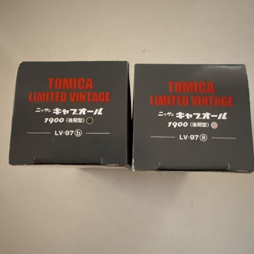 Tomica LTD Vintage Nissan Caball 1900 Set TLV97A & B Brown/Green Used - Picture 4 of 4