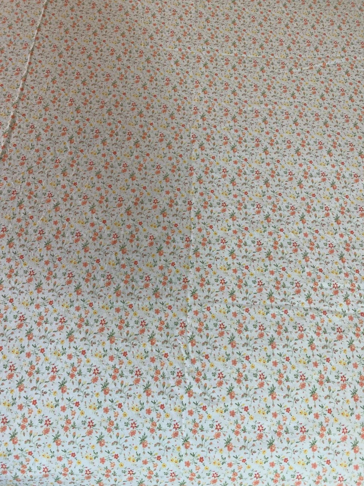 Juego de sábanas Laura Ashley 4 piezas Queen floral naranja rosa pequeñas flores cabaña jardín Foto 3 de 4