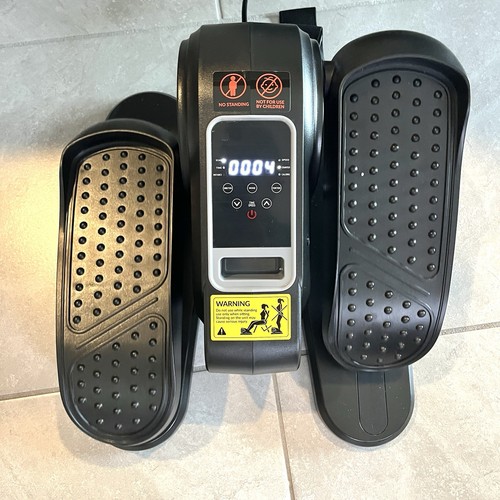 Motorized Under Desk Elliptical Trainer with Non-Slip Pedals LED Display &Remote