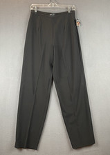 VTG Ravel Pants Sz M NWT Black Metallic Sequin Waistband Side Zip Wide Leg Party