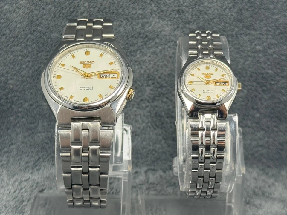 Seiko 5 Automatic Watches – His and Hers – 7S26 And 4207 – 21 Jewels –Japan Made - Image 2 of 4