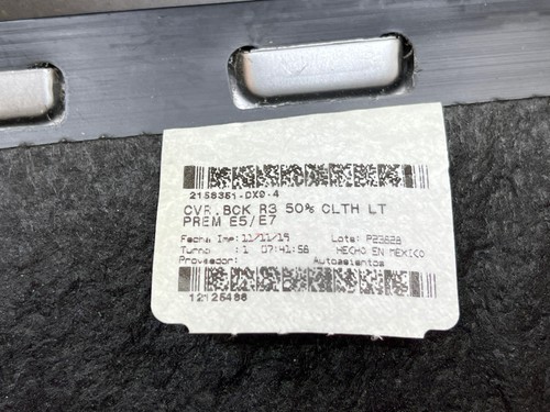 Dodge Journey 2011-2020 tercera fila asiento trasero izquierdo cojín superior fabricante original negro_E5X9 - Imagen 8 de 9