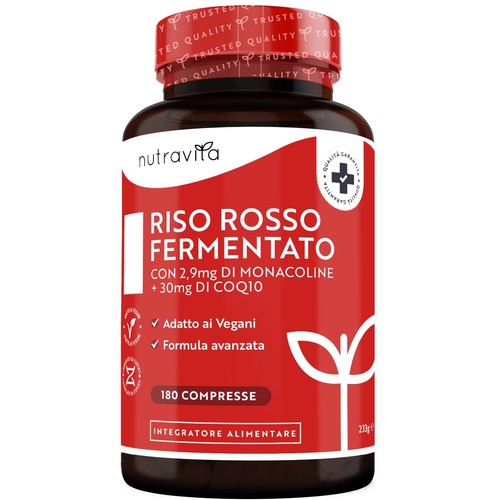 Riso Rosso Fermentato Colesterolo - Integratore Di Lievito Di Riso Rosso Con 2,9