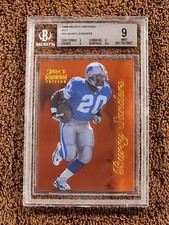 1996 SELECT CERTIFIED FOOTBALL BARRY SANDERS #33 RED- BGS MINT+/ SUBS 9/9/9/9.5 