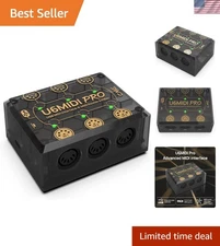 Plug-and-Play USB MIDI Interface: 3-in-3-Out for Seamless Music Production