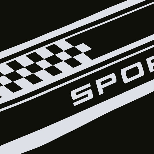 2Pcs Racing Plaid Side Door Fender Skirt Stripe Sticker Decal Car Accessories. - Picture 2 of 12