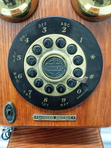 VINTAGE Thomas Crosley Museum Series Wood Wall Telephone Limited EDITION - Zdjęcie 4 z 8