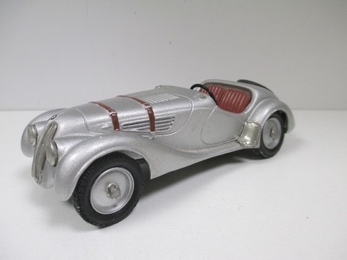 BMW 328 Gris Silver Grey Cabriolet Roadster 1938 par FRANKLIN MINT au 1/24