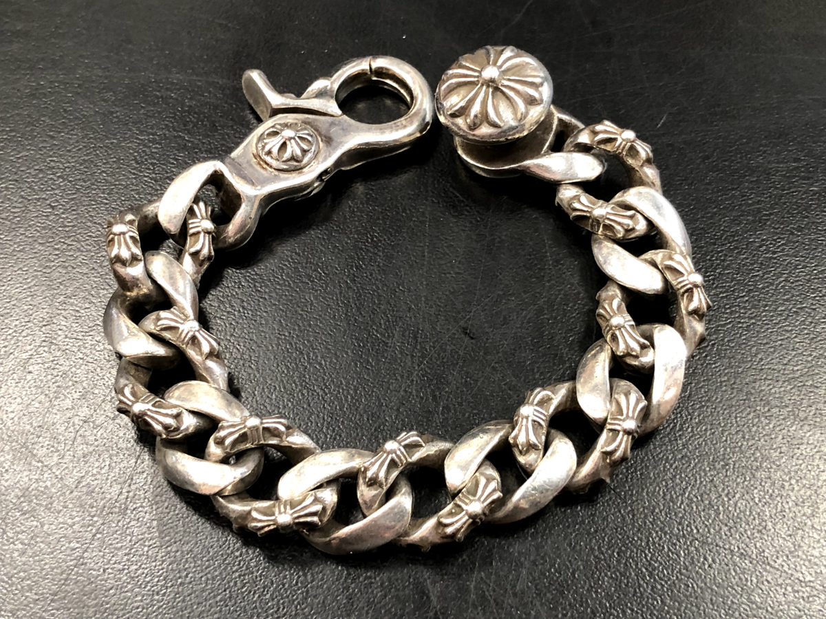 AUTHENTIC Chrome Hearts Fancy Link Cuban Clip Bracelet AUTHENTIC Chrome Hearts Fancy Link Cuban Clip Bracelet