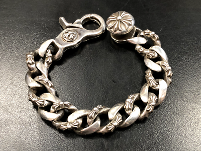 AUTHENTIC Chrome Hearts Fancy Link Cuban Clip Bracelet AUTHENTIC Chrome Hearts Fancy Link Cuban Clip Bracelet