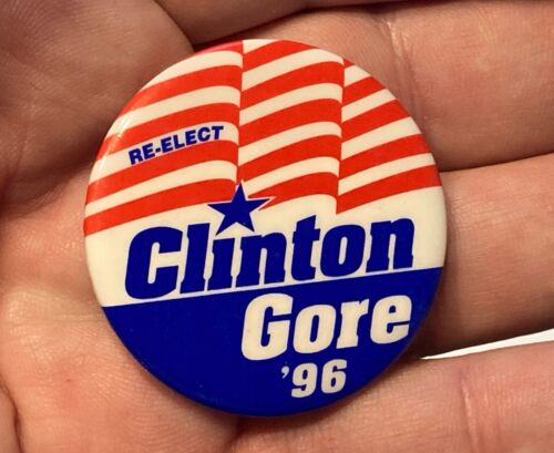 Lotto Re-Elect Clinton Gore '96 La famiglia tiene la nostra first lady altri quattro anni - Foto 2 di 10