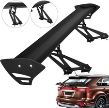 43.3" Universal Aluminum Single Deck GT Wing Car Rear Racing Spoiler Adjustable