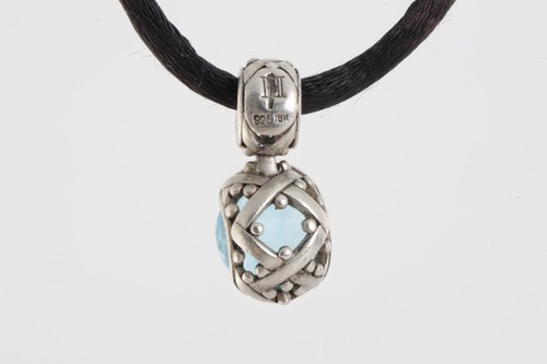 18" John Hardy 925 Silver 7.04tcw Topaz Batu Sari Necklace (8.58g.) - Picture 3 of 4