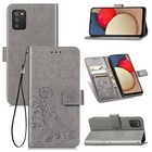 Etui na telefon komórkowy Ochrona Case do Samsung Galaxy A02s Flip Cover Pokrowiec Etui Szare Nowe