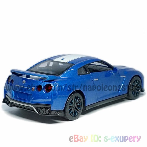 1:32 Nissan GTR R35 50 Aniversario Modelo Coche Diecast Juguete Vehículo Niño Regalo Azul - Imagen 5 de 12