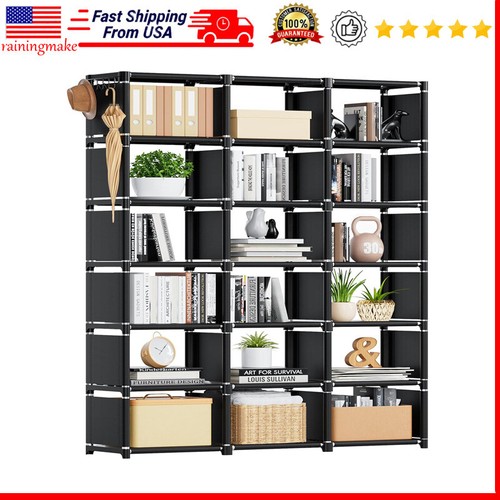 Cube Bookshelf Storage Organizer Book Shelf Bookcase Open Unit Shelves Office US
