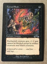 Cursed Flesh Magic the Gathering MTG Exodus 56/143 No Play (M/NM)