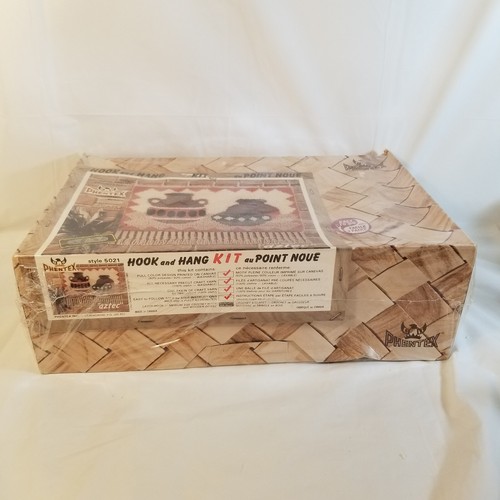 Vintage Phentex Aztec 5021 Riegel Haken Wandbild Aufhängeset Neu aus altem Lagerbestand NEU 27"x 24" - Bild 3 von 7
