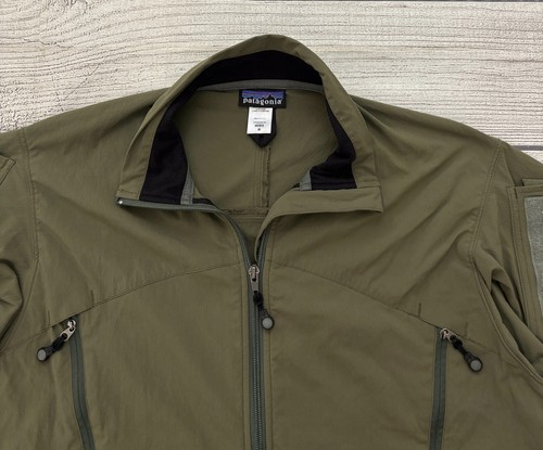 Giacca PATAGONIA MARS SLINGSHOT uomo taglia media verde alfa militare zip RARA! - Foto 10 di 12