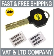 Yale Platinum Keys Cut to Code on Genuine Yale Blanks 