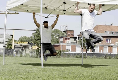 Faltpavillon Faltzelt Pavillon 2x2 Weiss Gartenzelt Klappzelt Wasserdicht - Bild 2 von 11