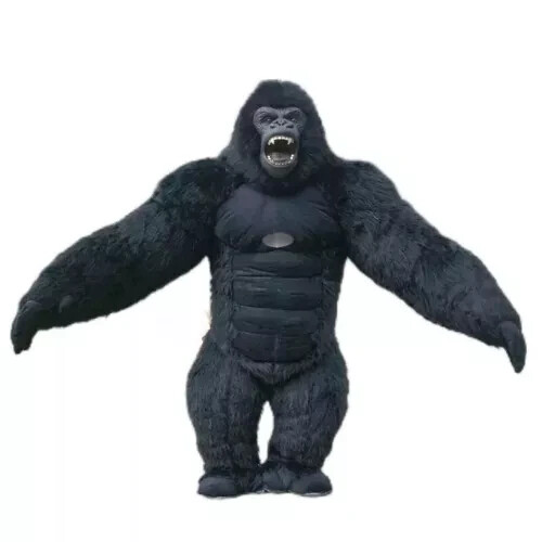 Gorilla inflatable mascot costume customized your logo adult carnival - Bild 7 von 14