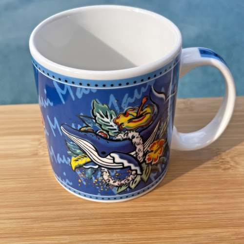 Vintage Pair of Hilo Hattie HAWAIIAN TIKI Humpback Whale 2002 Cup Mug Hawaii - Picture 3 of 15