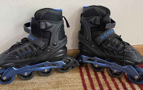 Schwinn Quality In-Line Skates ABEC- 7 Ajustable Size 6,6.5- 7,7.5 Blue/Black - Picture 11 of 12
