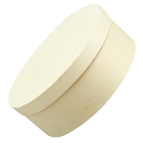 Round Wooden Box with Lid Gift Packing Wooden Box Wooden Storage Box Candy Wood - Picture 8 of 12