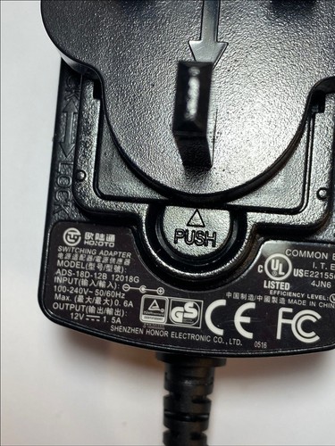 Replacement for 12V 1.5A Switching Adaptor ADS-25D-12 12018E - Picture 4 of 8